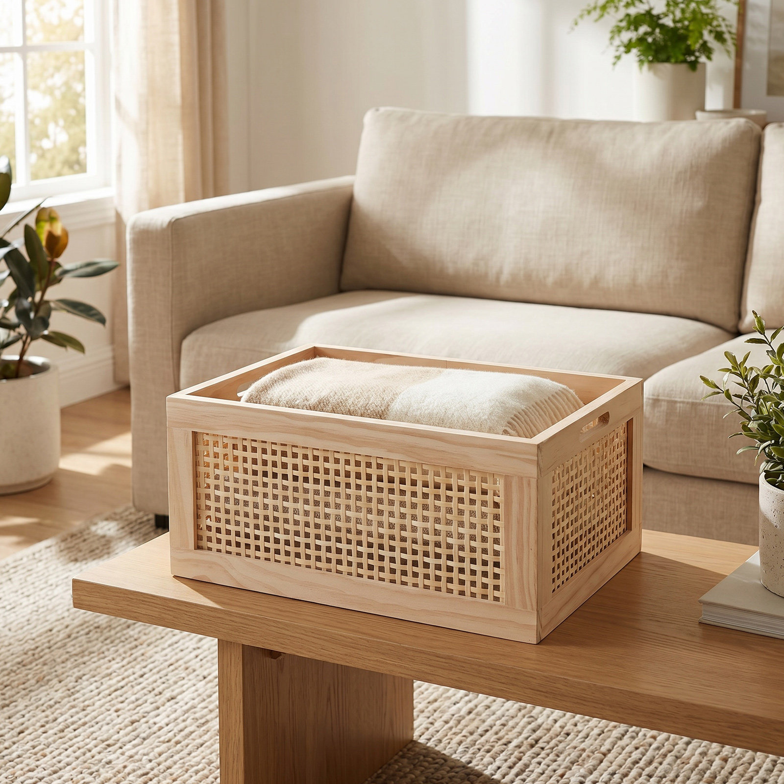 Woven Storage Basket Small Rus - Desk Organizer 评论和价格