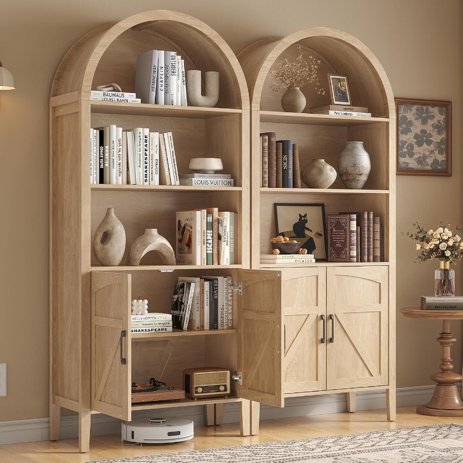 71 Arched Display Bookshelf fo - Bookshelf 评论和价格