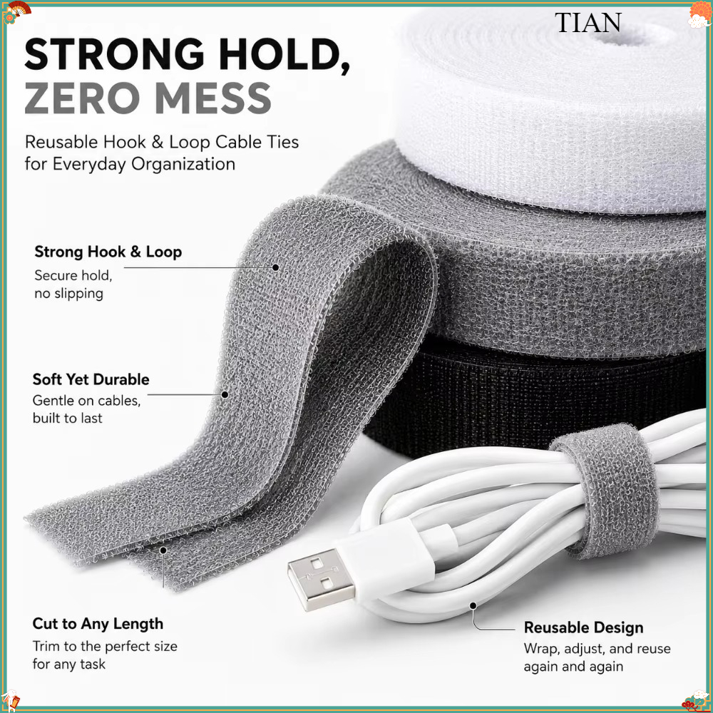 1PC Reusable Cable Tie Roll Cu - Desk Organizer 评论和价格