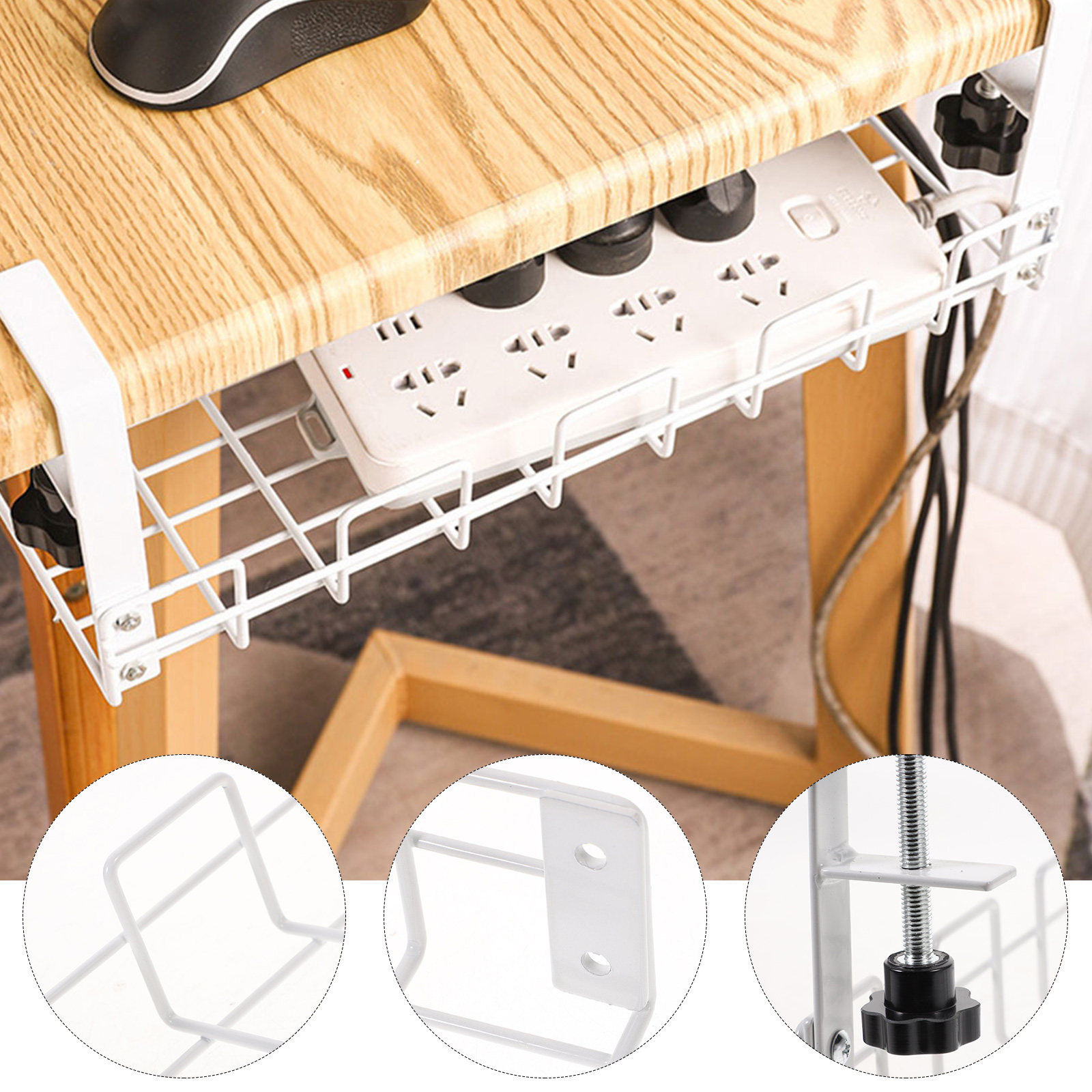 Carbon Steel Large Under Desk  - Desk Organizer 评论和价格